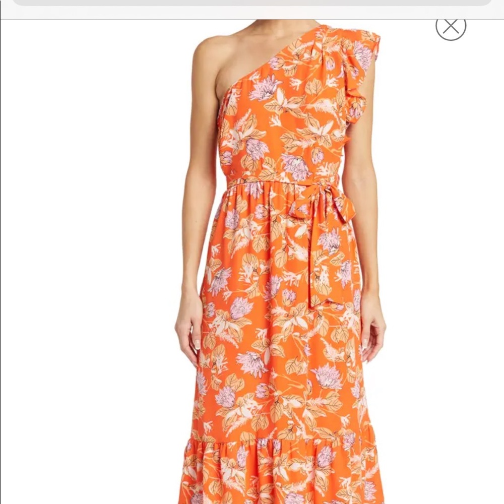 New one shoulder midi dress
